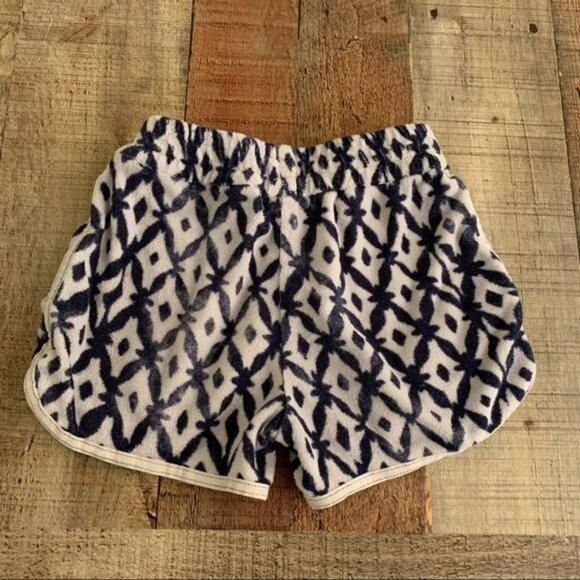 Crewcuts girls navy blue and white geometric shape terry cloth shorts - 5 - Picture 7 of 7
